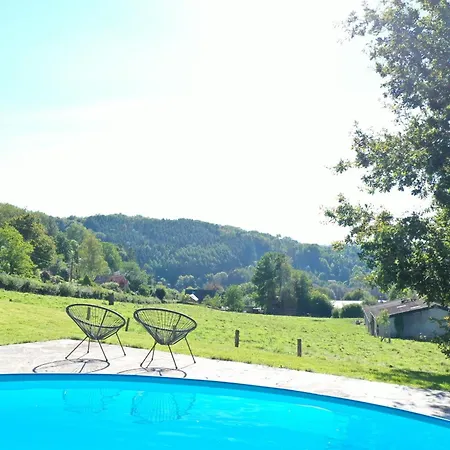 Casa de Férias Heated Pool & Wood-fired Hot Tub Valley View Ardennes *